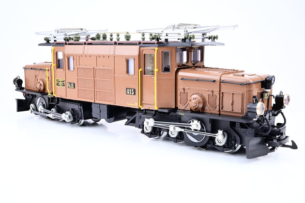LGB G Gauge 2040 RhB Brown Ge 6/6 I 'Crocodile' No.413 - Boxed