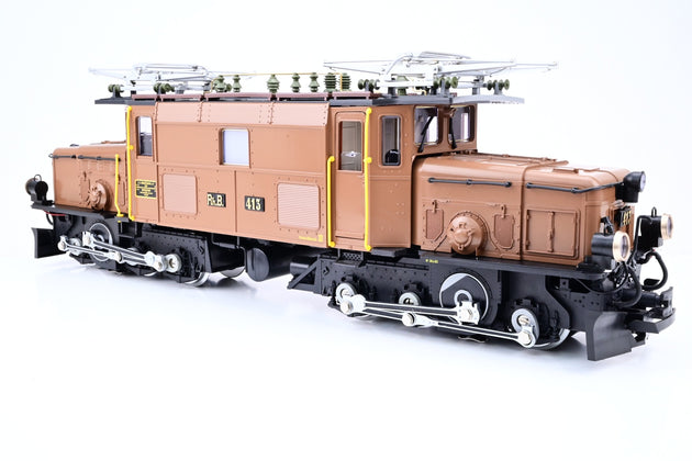 LGB G Gauge 2040 RhB Brown Ge 6/6 I 'Crocodile' No.413 - Boxed