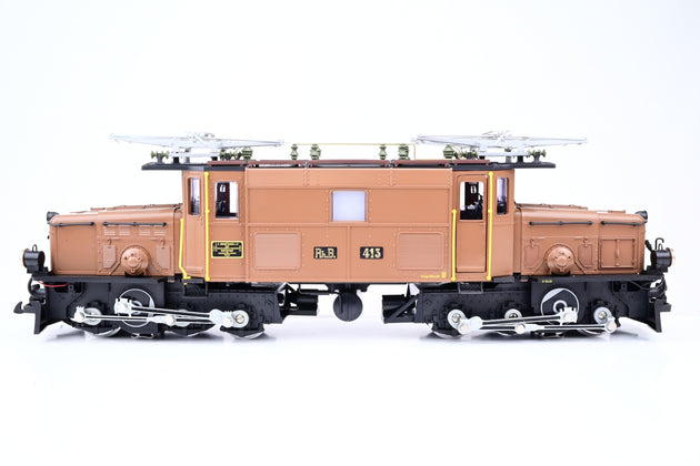 LGB G Gauge 2040 RhB Brown Ge 6/6 I 'Crocodile' No.413 - Boxed