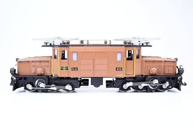 LGB G Gauge 2040 RhB Brown Ge 6/6 I 'Crocodile' No.413 - Boxed