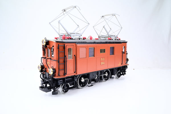 LGB G Gauge 2045 Rhb Brown Class Ge 2/4 Cab Locomotive #205 - Boxed