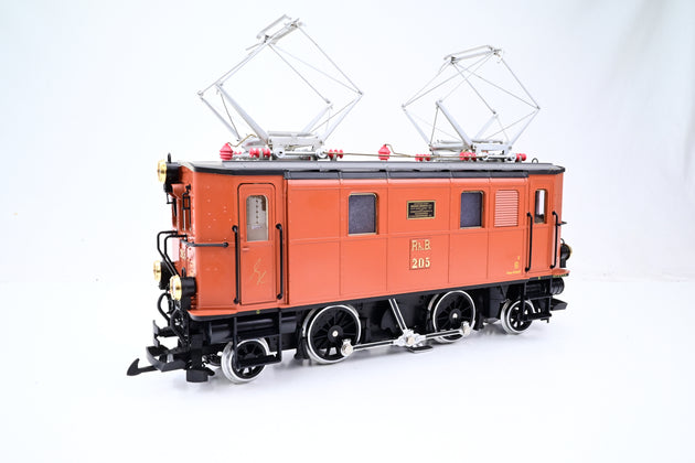 LGB G Gauge 2045 Rhb Brown Class Ge 2/4 Cab Locomotive #205 - Boxed