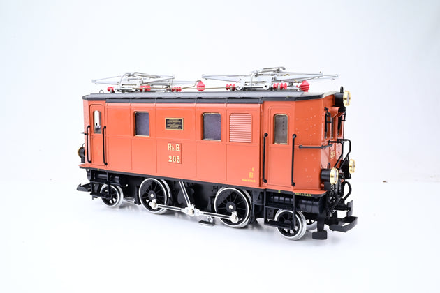 LGB G Gauge 2045 Rhb Brown Class Ge 2/4 Cab Locomotive #205 - Boxed