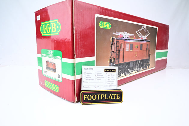 LGB G Gauge 2045 Rhb Brown Class Ge 2/4 Cab Locomotive #205 - Boxed