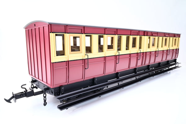 Accucraft / BMS 45mm/32mm R19-17 Maroon & Cream Isle of Man Pairs Composite Coach