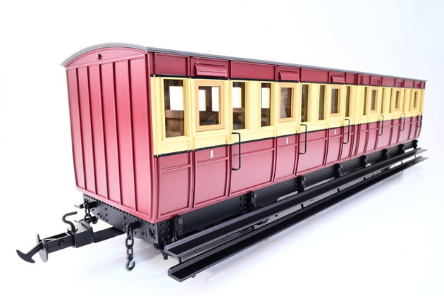 Accucraft / BMS 45mm/32mm R19-17 Maroon & Cream Isle of Man Pairs Composite Coach