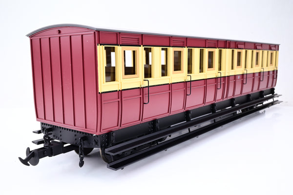 Accucraft / BMS 45mm/32mm R19-17 Maroon & Cream Isle of Man Pairs Composite Coach