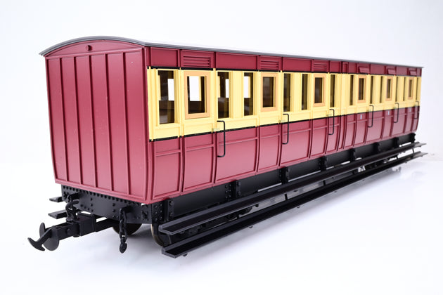 Accucraft / BMS 45mm/32mm R19-17 Maroon & Cream Isle of Man Pairs Composite Coach
