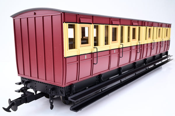 Accucraft / BMS 45mm/32mm R19-17 Maroon & Cream Isle of Man Pairs Composite Coach