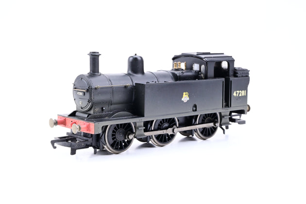 Hornby OO Gauge R2468 BR Black Early Emblem Class 3F Jinty No.47281 - Factory Weathered, Boxed