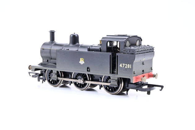 Hornby OO Gauge R2468 BR Black Early Emblem Class 3F Jinty No.47281 - Factory Weathered, Boxed