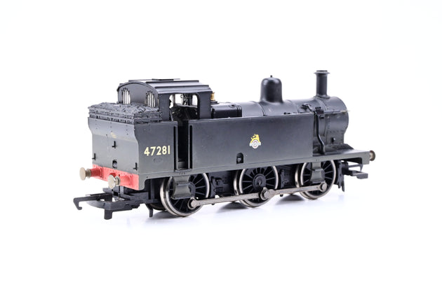 Hornby OO Gauge R2468 BR Black Early Emblem Class 3F Jinty No.47281 - Factory Weathered, Boxed