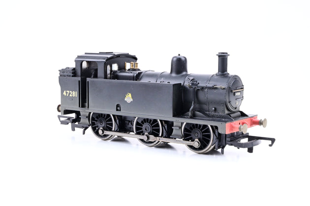 Hornby OO Gauge R2468 BR Black Early Emblem Class 3F Jinty No.47281 - Factory Weathered, Boxed