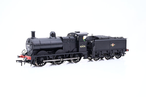 Bachmann OO Gauge 31-625 BR Black Late Crest Class 3F No.43474 - Boxed
