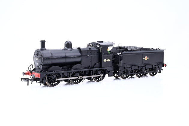 Bachmann OO Gauge 31-625 BR Black Late Crest Class 3F No.43474 - Boxed