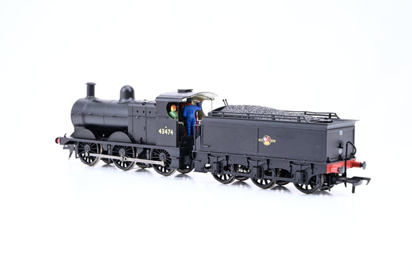 Bachmann OO Gauge 31-625 BR Black Late Crest Class 3F No.43474 - Boxed