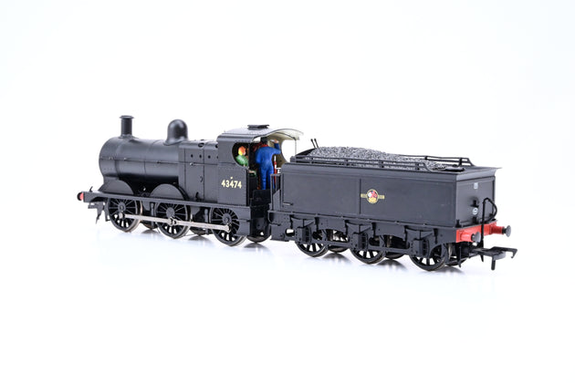 Bachmann OO Gauge 31-625 BR Black Late Crest Class 3F No.43474 - Boxed