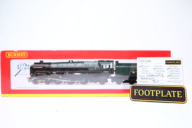 Hornby OO Gauge R2925 BR Green Late Crest Clan Class No.72005 'Clan Macgregor' - Boxed