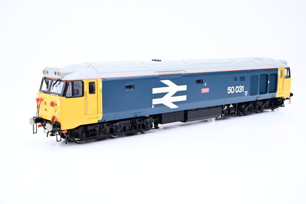 Hornby OO Gauge R2374 BR Blue Large Logo Class 50 No.50031 'Hood' - Boxed