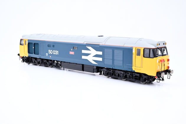 Hornby OO Gauge R2374 BR Blue Large Logo Class 50 No.50031 'Hood' - Boxed