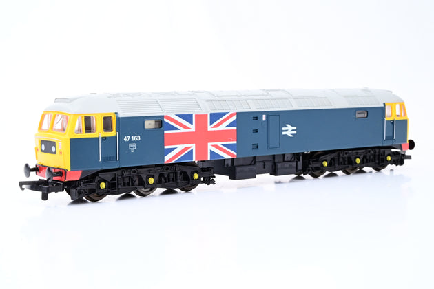 Lima OO Gauge L205081 BR Blue Union Jack Class 47 No.47163 - Boxed