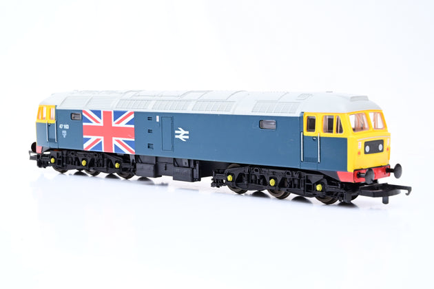 Lima OO Gauge L205081 BR Blue Union Jack Class 47 No.47163 - Boxed