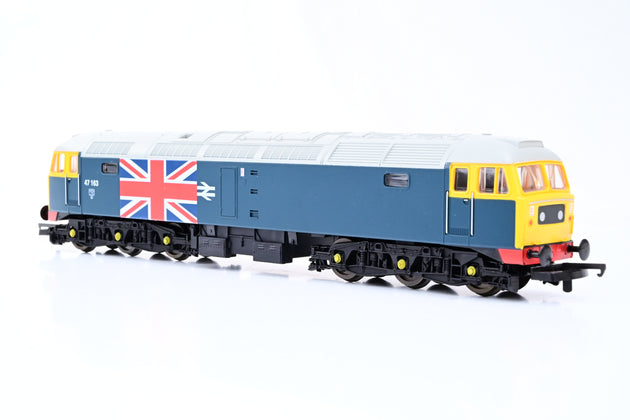 Lima OO Gauge L205081 BR Blue Union Jack Class 47 No.47163 - Boxed