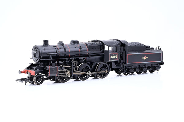Bachmann OO Gauge 32-585 BR Black Late Crest 2-6-0 Ivatt Class 4 w/ Tablet Catcher No.43106 - Boxed