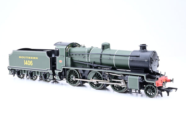 Bachmann OO Gauge 32-160 SR Green N Class w/ Slope Sided Tender No.1406 - Boxed