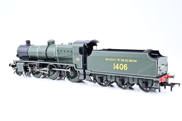 Bachmann OO Gauge 32-160 SR Green N Class w/ Slope Sided Tender No.1406 - Boxed
