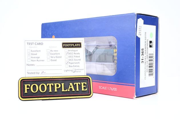 Bachmann OO Gauge 31-365 BR Blue Class 03 No.03170 - Weathered, Boxed