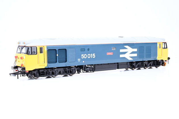 Hornby OO Gauge BR Blue Large Logo Class 50 No.50015 'Valiant' - Renumbered, Renamed, Boxed