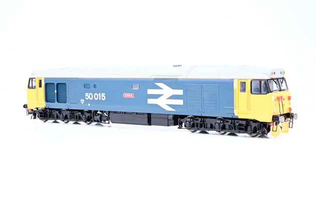 Hornby OO Gauge BR Blue Large Logo Class 50 No.50015 'Valiant' - Renumbered, Renamed, Boxed