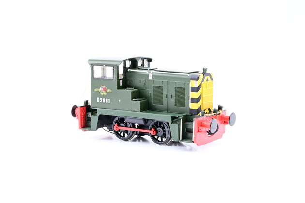 Heljan OO Gauge HJ2840 Class 02 0-4-0DH BR Green w/Red Bufferbeam No.D2861 - Boxed