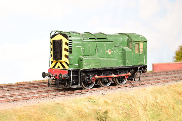 The Works Kit Built O Gauge BR Green Late Crest Class 08 Diesel Shunter