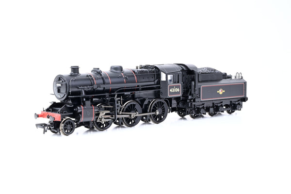 Bachmann OO Gauge 32-585 BR Black Late Crest 2-6-0 Ivatt Class 4 w/ Tablet Catcher No.43106 - DCC Fitted, Boxed