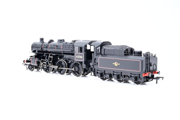 Bachmann OO Gauge 32-585 BR Black Late Crest 2-6-0 Ivatt Class 4 w/ Tablet Catcher No.43106 - DCC Fitted, Boxed