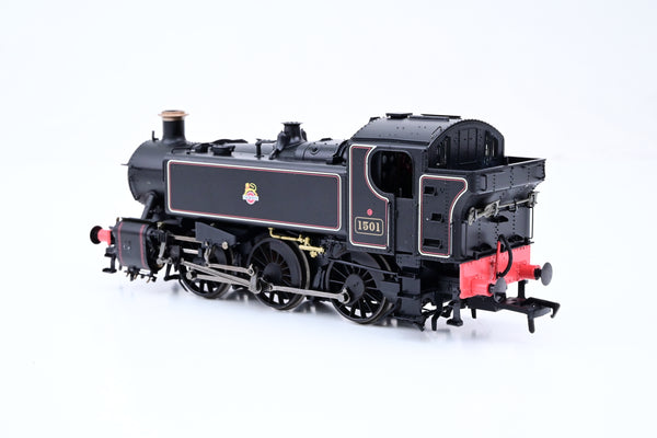 Rapido OO Gauge 904005 BR Black Early Emblem 0-6-0PT Class 15xx Pannier Tank No.1501 - DCC Fitted, Boxed