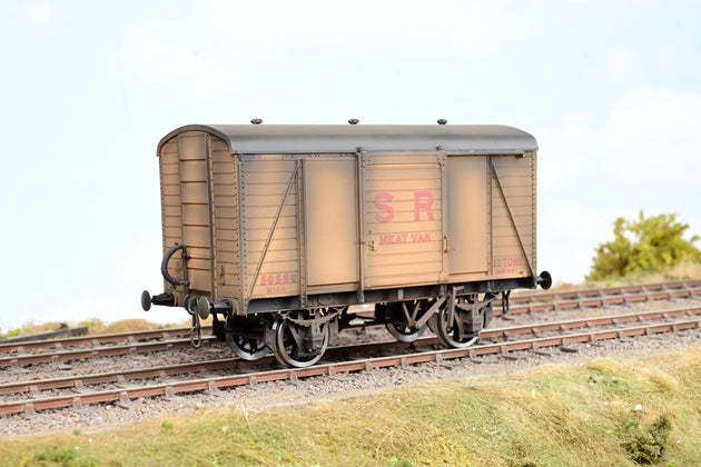 Kit Built O Gauge SR Meat Van No.50580 - Weathered, Boxed