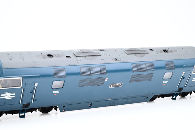 Bachmann OO Gauge Class 42 BR Blue W/Yellow Panels Monarch No.D831 - Aftermarket Box