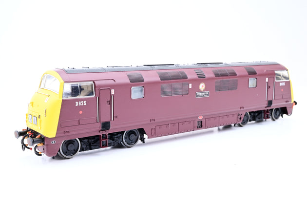 Bachmann OO Gauge Class 42 BR Maroon W/Full Yellow Ends Intrepid No.D825 - Aftermarket Box