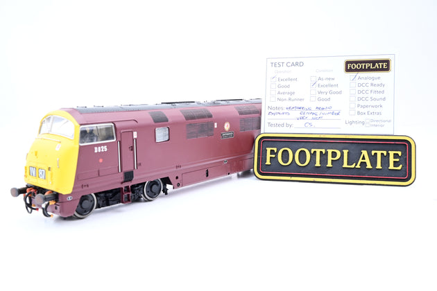 Bachmann OO Gauge Class 42 BR Maroon W/Full Yellow Ends Intrepid No.D825 - Aftermarket Box