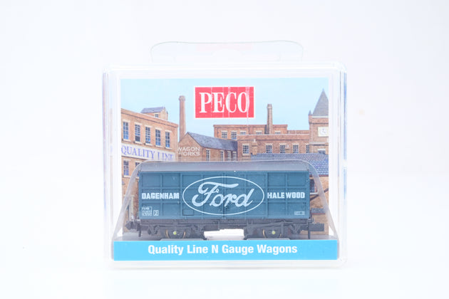 Peco N Gauge NR-P57B 15ft Pallet Van Ford , Blue Large Logo, No.B787047 - Boxed