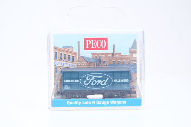 Peco N Gauge NR-P57C 15ft Pallet Van Ford , Blue Large Logo, No.B787398 - Boxed