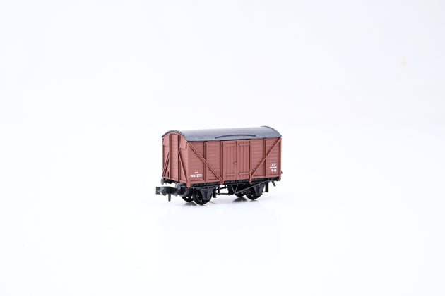 Peco N Gauge NR-43B BR Standard Type Box Van Brown No.W11294 - Boxed