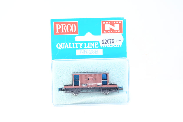 Peco N Gauge NR-28B BR Standard 20T Brake Van Bauxite No.B95230 - Boxed