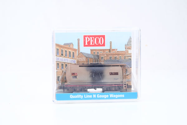 Peco N Gauge NR-P751W 15ft Tank Wagon (Type C) Algeco Weathered - Boxed