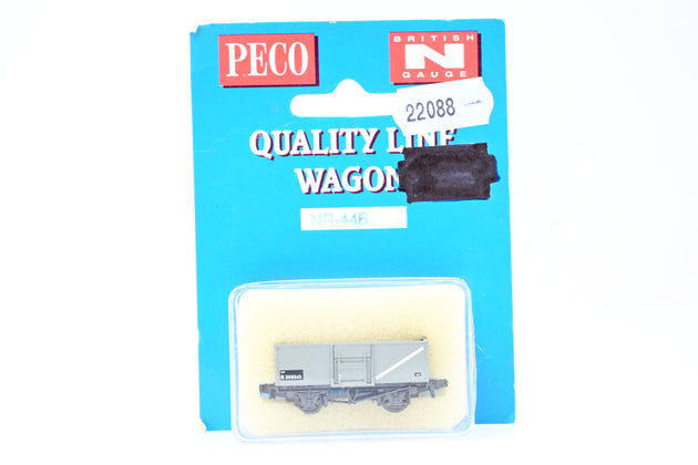 Peco N Gauge NR-44B 16 Ton Steel Mineral Wagon Grey No.B268543 - Boxed