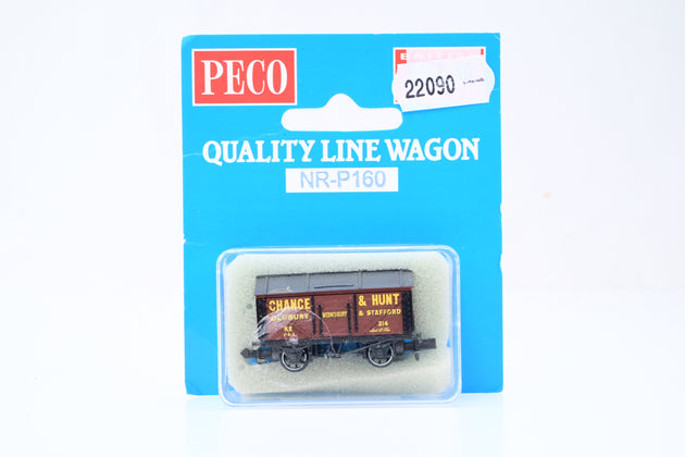 Peco N Gauge NR-P160 Hipped Roof Salt Wagon 'Chance & Hunt' - Boxed