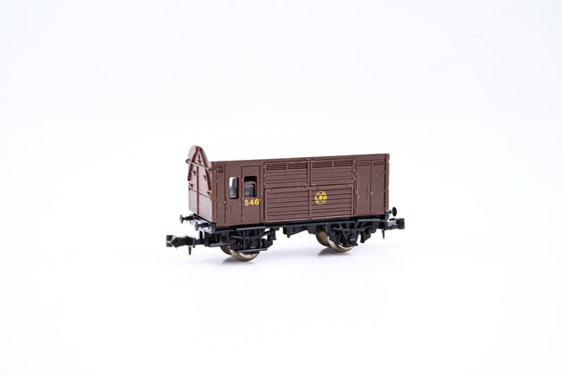 Lima N Gauge 320616 GWR Brown 4 Wheel Horse Box No.546 - Boxed